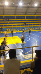 Basketball game and musical performance at Tinaquillo gymnasium