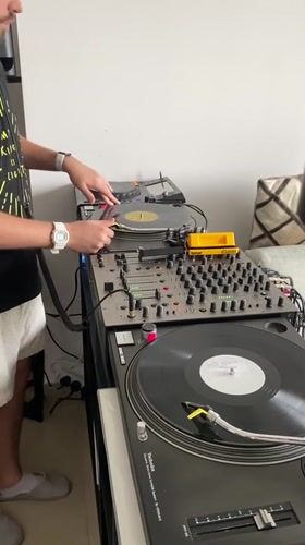 DJ performs indoor set in Dubai