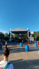 Spider-Man costume performer spotted on tricycle at Podgorica event