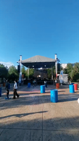 Spider-Man costume performer spotted on tricycle at Podgorica event