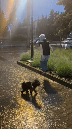 Mixed scenes from Ternopil: rain walks, stage events, home entertainment
