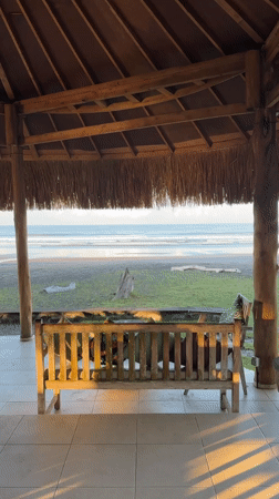 Peaceful evening documented at Mendoyo beach resort, Indonesia