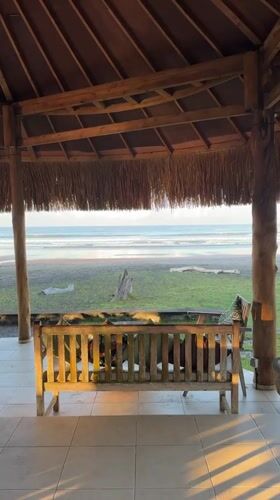 Peaceful evening documented at Mendoyo beach resort, Indonesia