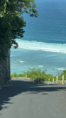 Morning drive captures scenic coastal views in Kuta Selatan