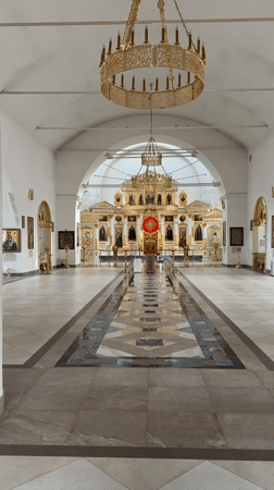 Orthodox Church documented inside and out in Votkinsk, Russia