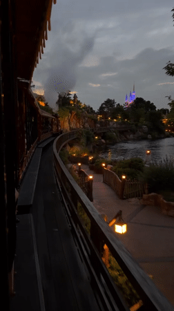 Evening visitor captures scenes across Tokyo Disneyland attractions