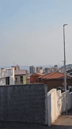 Quiet residential streets and buildings in Budva, Montenegro