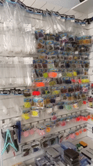 Fishing tackle shop interior documented in Sevastopol, Ukraine