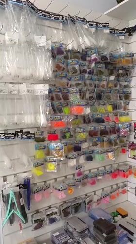 Fishing tackle shop interior documented in Sevastopol, Ukraine