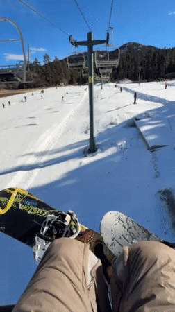 Winter sports activity observed at Big Bear Lake resort