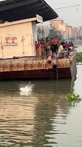 Daily river life unfolds along Dhaka's Buriganga waterways