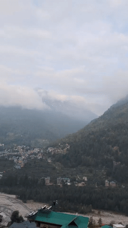 Vashisht village from above and within, Himalayas