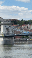 Budapest bridges and Danube River views captured Wednesday morning