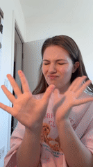 Woman records beauty routine, casual moments in Belgrade apartment