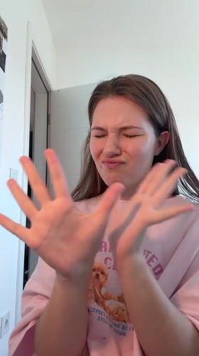 Woman records beauty routine, casual moments in Belgrade apartment