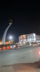 Evening street life documented in Lhokseumawe, Indonesia