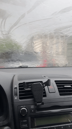 Heavy rain documented across Pleven, Bulgaria Saturday morning