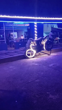 Evening social life captured across Jos restaurant district