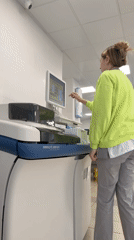 Moscow medical lab conducts routine testing operations