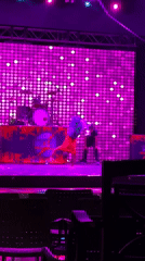 Live music concert with acrobatic acts performed in Aksu amphitheater