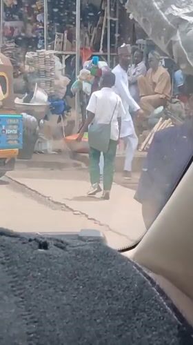 Daily life scenes captured in Maiburiji Nigeria market area