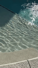 Swimming pool observed at Panama City Beach midday
