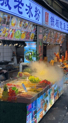 Street food stall operates in Nan'an District, China