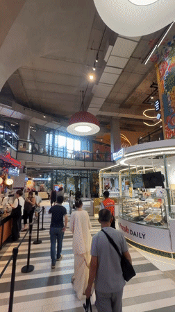 Gourmet deli counter observed in Bangkok food hall
