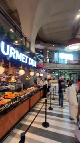 Gourmet deli counter observed in Bangkok food hall