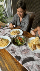 Women enjoy breakfast meal at North Kuta restaurant