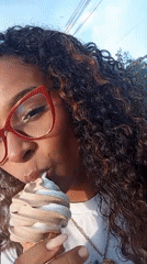 Woman in red glasses spotted in Juan Griego