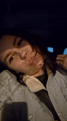 Rainy night drive documented through Tobolsk streets