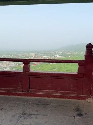 Elevated cityscape views captured in Lintong District, China