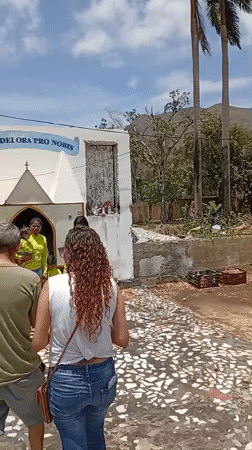 Pilgrims gather for prayers, candle lighting at Venezuelan shrine