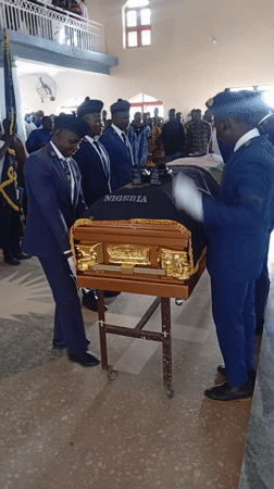 Funeral service held in Ladura Foron, Nigeria