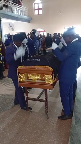 Funeral service held in Ladura Foron, Nigeria