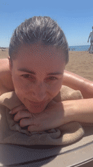Relaxed beach day on the Turkish Riviera coast