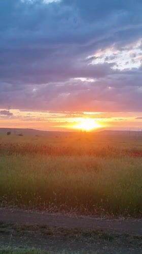 Rural Ukraine sunset documented across village landscapes