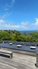 Outdoor dining areas with ocean views documented in Uluwatu