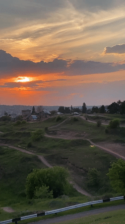 Recreational activities including motocross, costume event documented in Krasnoyarsk