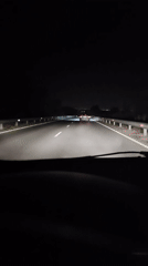 Late-night highway driving near Slanchevo, Bulgaria