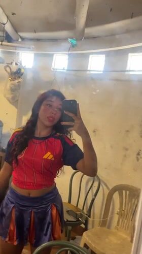 Two costume looks, mirror selfies and dance clips in Porlamar