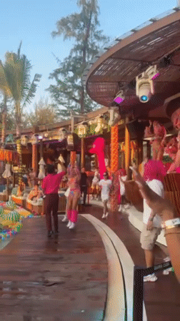 Daytime beach party draws crowds to Patong resort pool