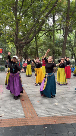 Traditional music performances enliven Qingyang District park and street