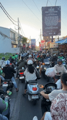 Street scene captured in North Kuta, Indonesia