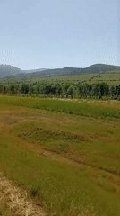 Rural Uzbekistan landscape documented in early morning video