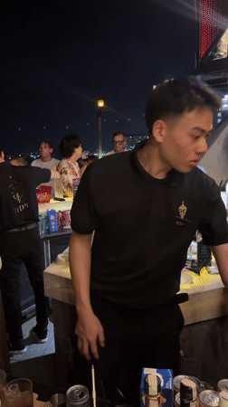 Night in full swing at Nha Trang's Titan Sky Lounge