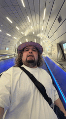 Man records selfie video on Jerusalem train station escalator