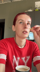Young woman's morning routine documented in Chaikovsky, Russia