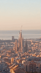 Barcelona residents witness sunrise from city viewpoints